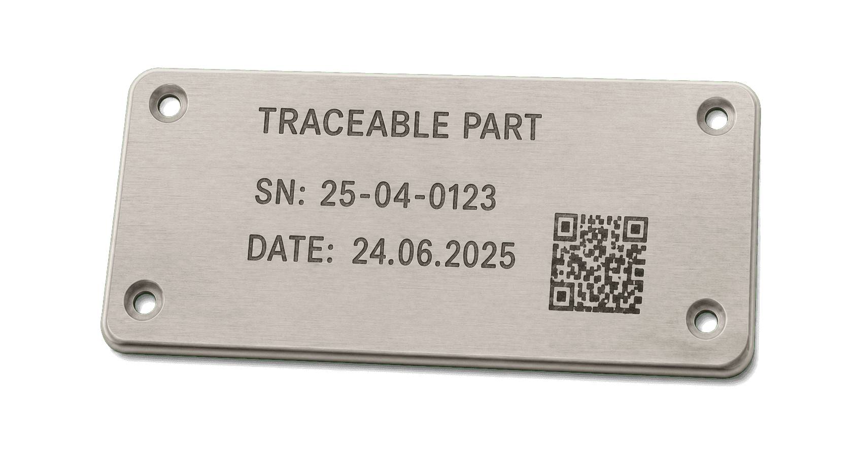 Металева табличка з Data Matrix